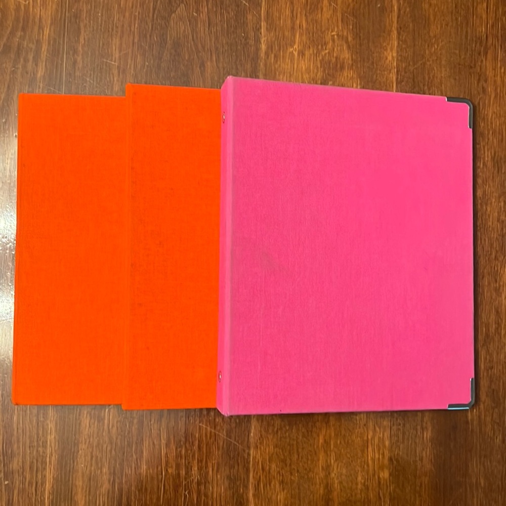 Russell & Hazel BOOKCLOTH MINI 3 RING BINDER-set of 3